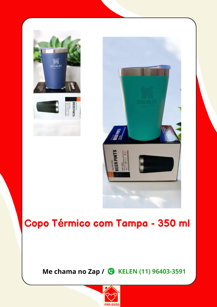 Copo Térmico com Tampa 350 ml