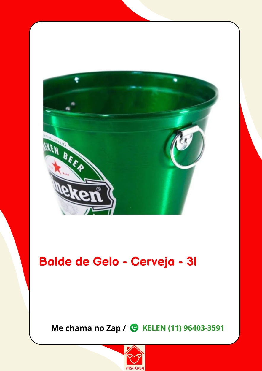 Balde de Gelo Cerveja 3 Litros
