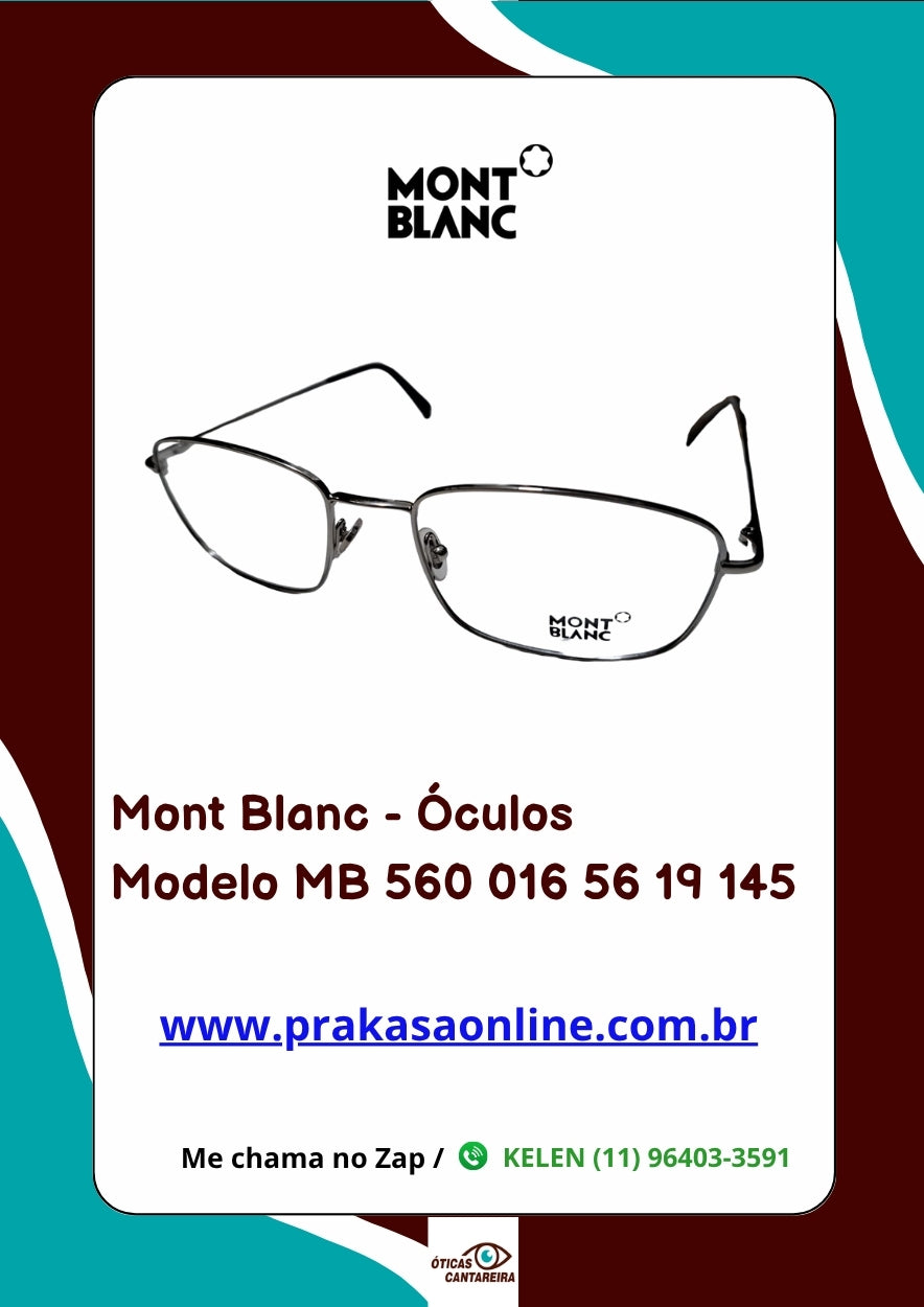 Mont Blanc - Armação Modelo MB 560 016 56 19 145