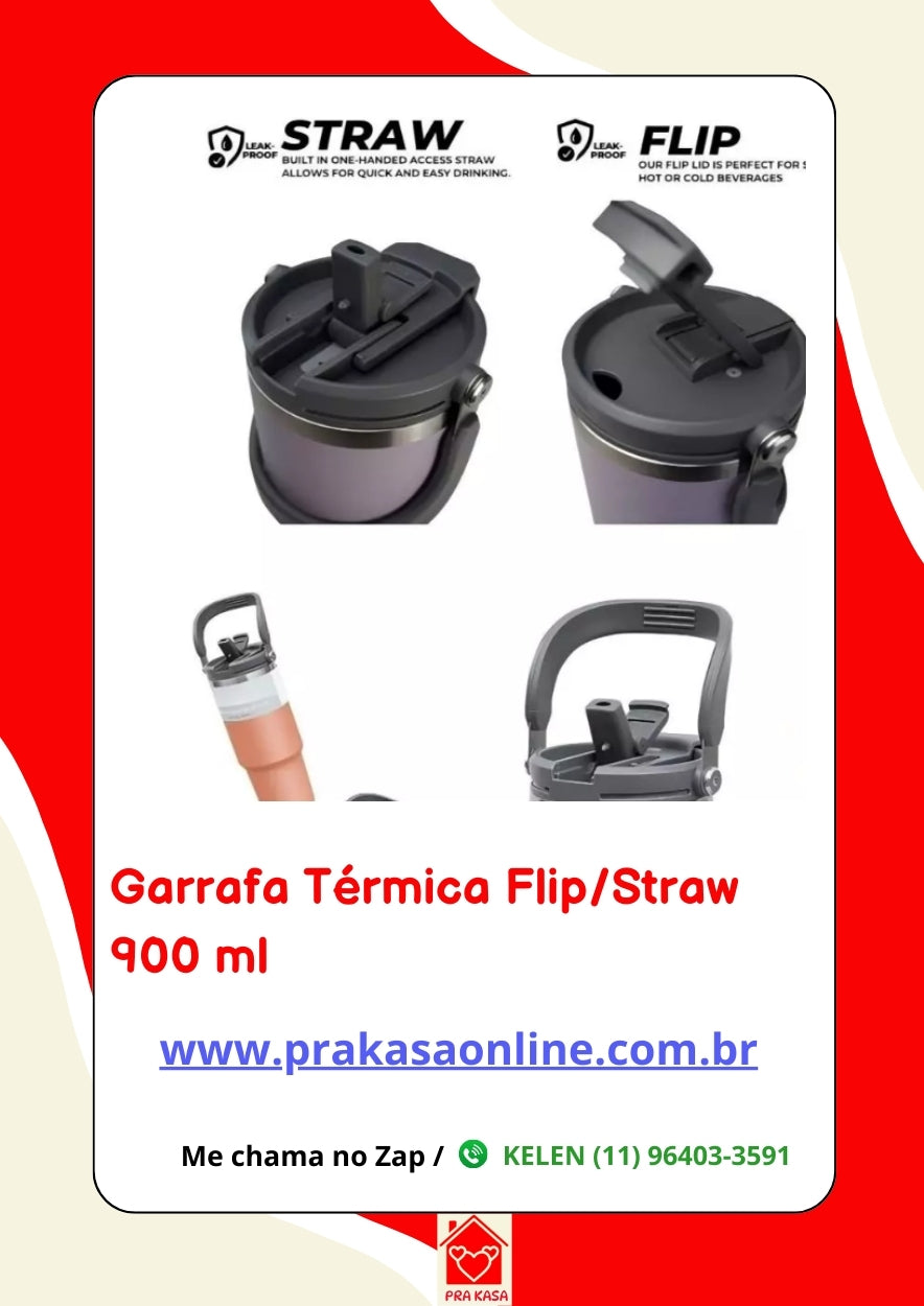 Garrafa Térmica Flip - 900 ml