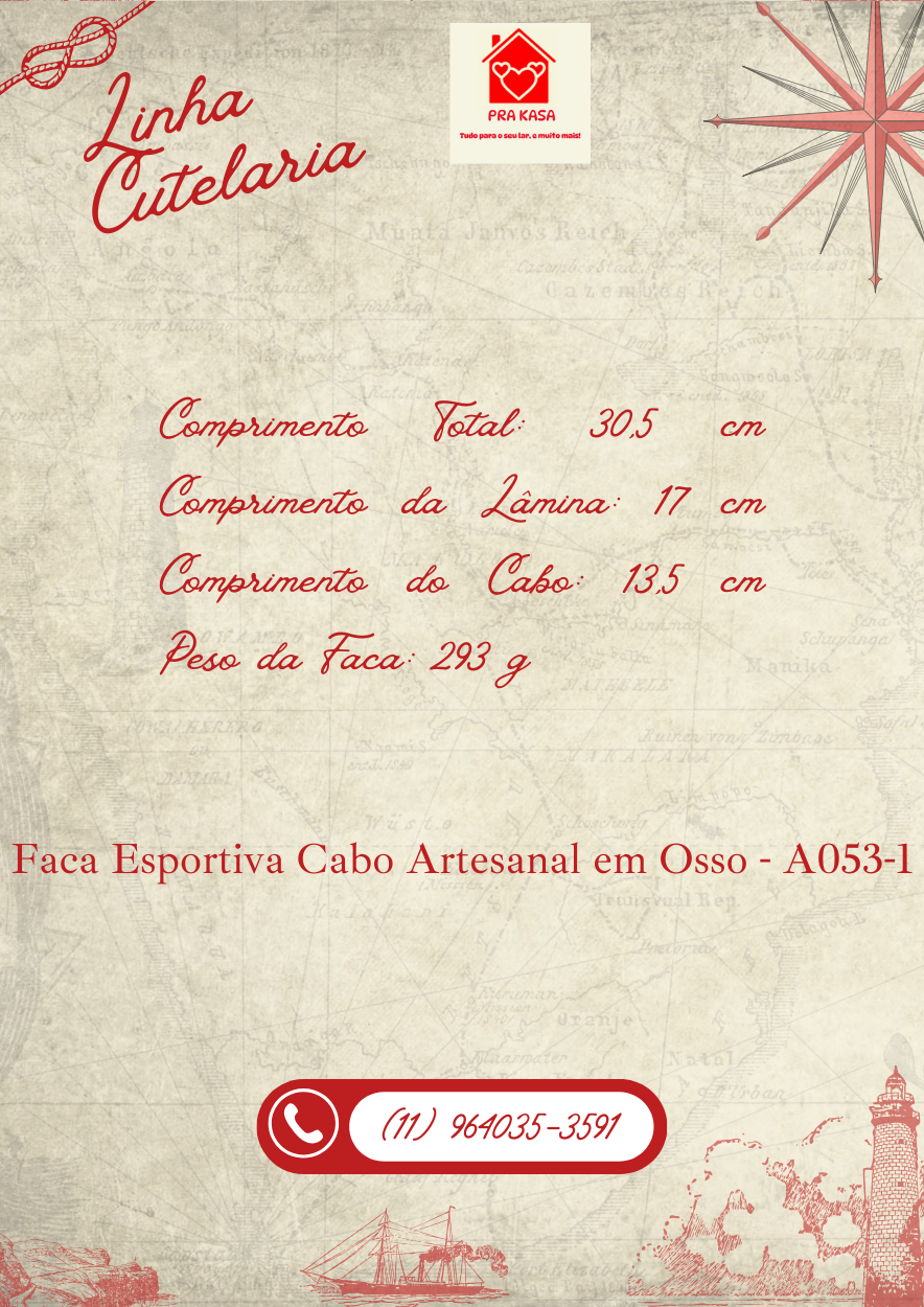 Faca Esportiva Taue Modelo A053-1