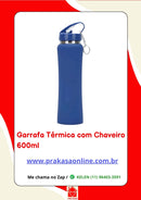 Garrafa Térmica com Chaveiro - 600 ml