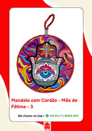 Mandala Decorativa em Porcelana com Cordão – 17 cm