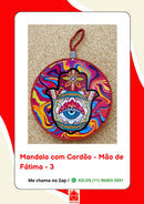 Mandala Decorativa em Porcelana com Cordão – 17 cm