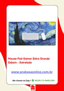 Mouse Pad Gamer Exbom 70x35cm Extra Grande