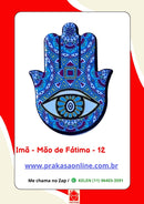 Imã de Geladeira Mão de Fátima de Cerâmica