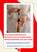 Terço Dezena/Pêndulo Nossa Senhora Aparecida Luxo