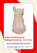 Enfeite de Resina Bulldog Francês Sentado