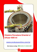 Chaleira Porcelana Oriental/Floral com Infusor 600 ml