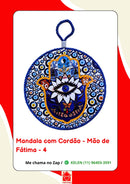 Mandala Decorativa em Porcelana com Cordão – 17 cm