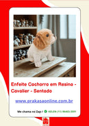 Enfeite Cachorro em Resina - Cavalier