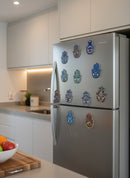 Imã de Geladeira Mão de Fátima de Cerâmica