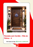 Mandala Decorativa em Porcelana com Cordão – 17 cm