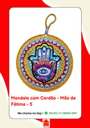 Mandala Decorativa em Porcelana com Cordão – 17 cm