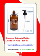 Dispenser Sabonete/Sabão Líquido em Vidro - 500 ml