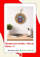 Mandala Decorativa em Porcelana com Cordão – 17 cm