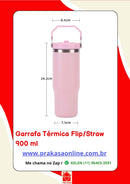 Garrafa Térmica Flip/Straw - 900 ml