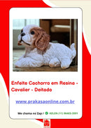 Enfeite Cachorro em Resina - Cavalier