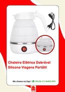 Jarra Chaleira Elétrica de Silicone Dobrável: Portátil, Ferve Rapidamente para Viagens e Uso em Qualquer Lugar, Ideal para Momentos de Conforto e Praticidade (Branco - 110v)