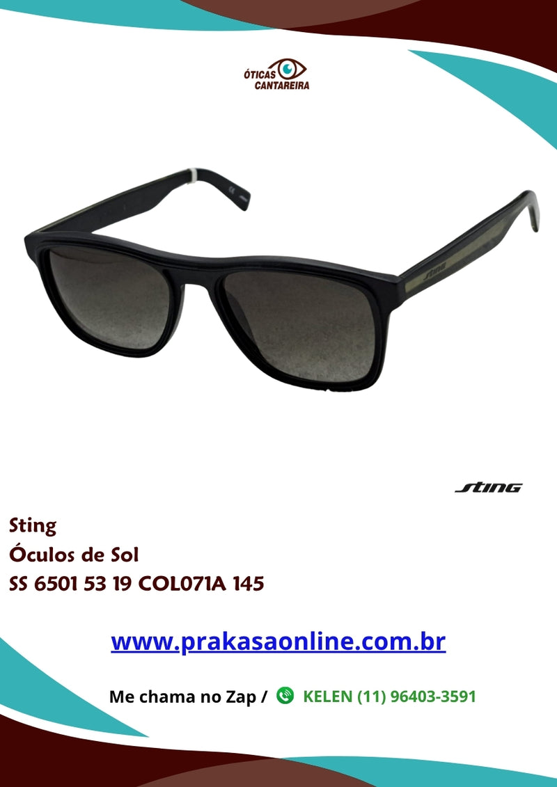 Sting - Óculos de Sol - SS 6501 53 19 COL071A 145