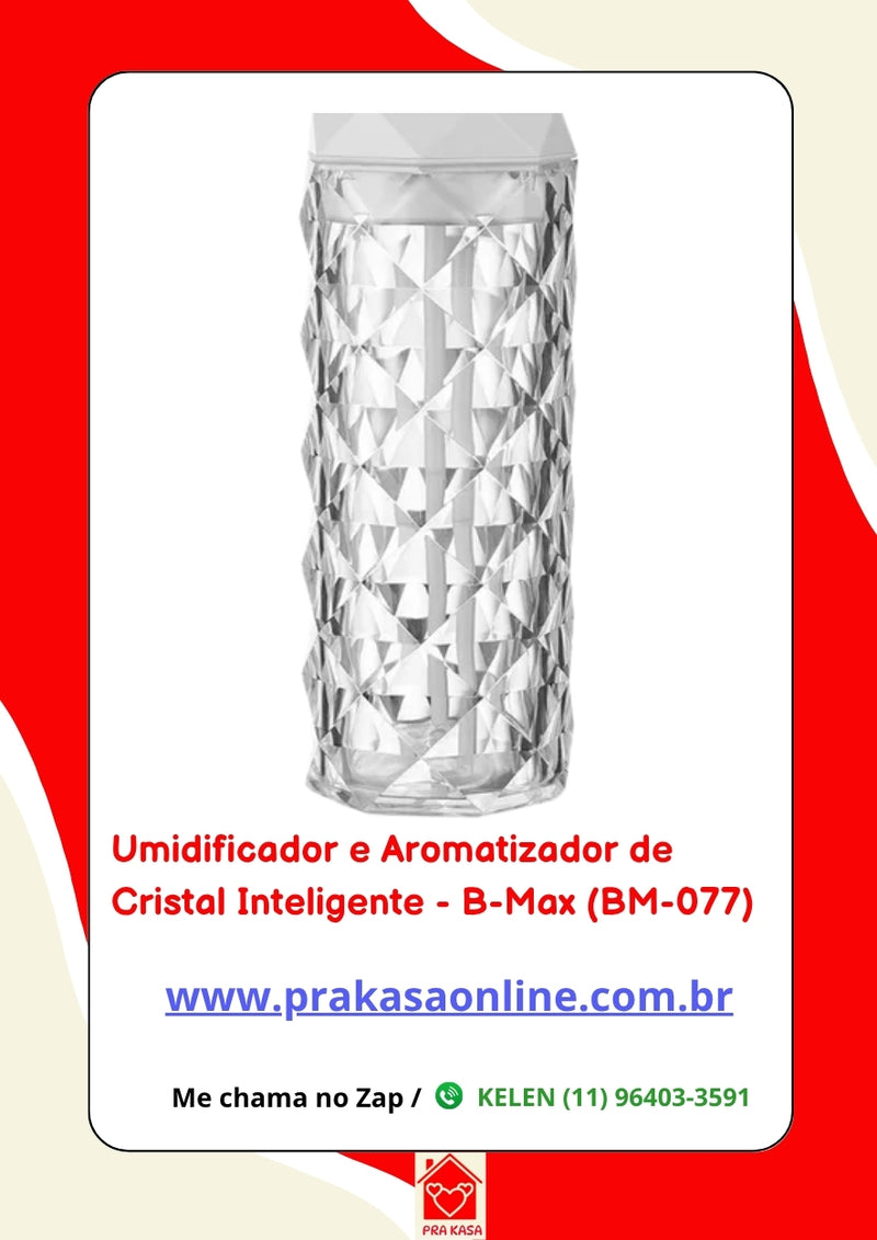 Umidificador e Aromatizador de Cristal Inteligente - B-Max (BM-077)