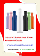 Garrafa Térmica Inox 500ml  Academia Escola