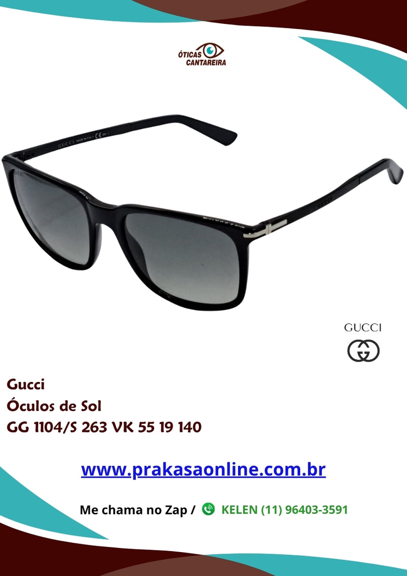 Gucci - Óculos de Sol - GG 1104/S 263 VK 55 19 140