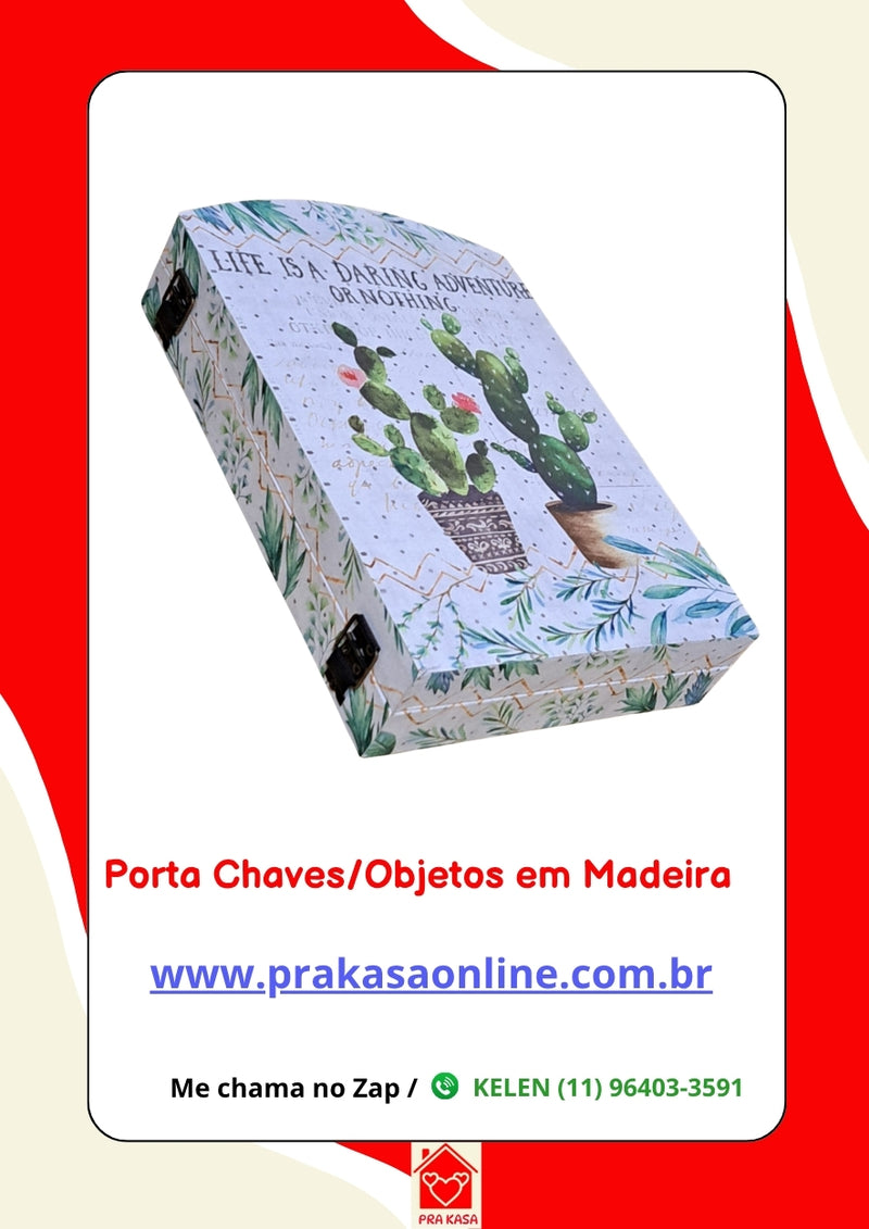 Porta Chaves/Objetos em Madeira