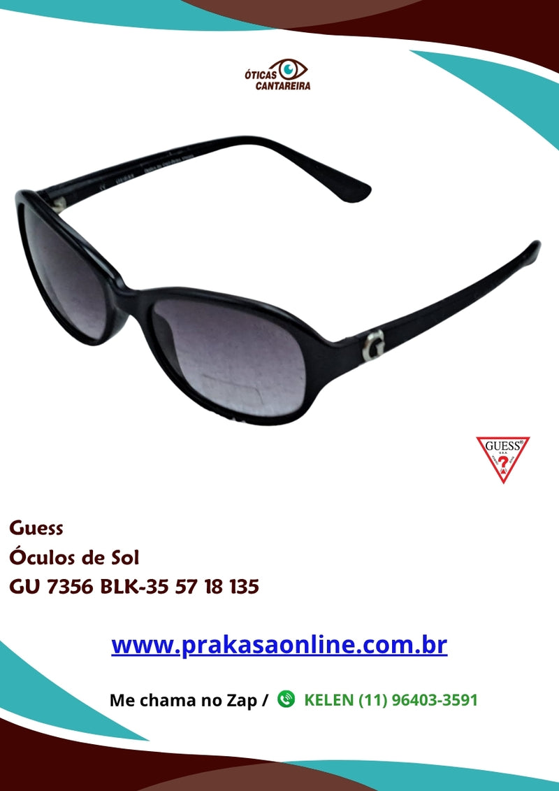 Guess - Óculos de Sol - GU 7356 BLK-35 57 18 135