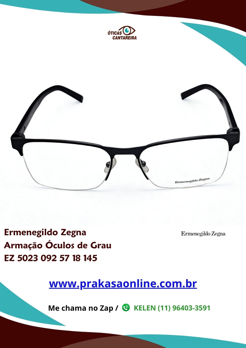 Ermenegildo Zegna - Armação Óculos de Grau - EZ 5023 092 57 18 145