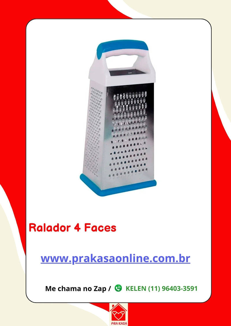 Ralador 4 faces Aço Inox