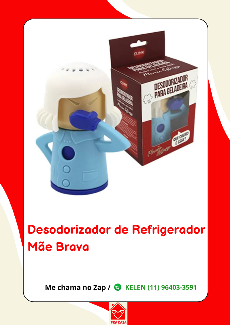 Mamãe Estresse - Desodorizador de Geladeira