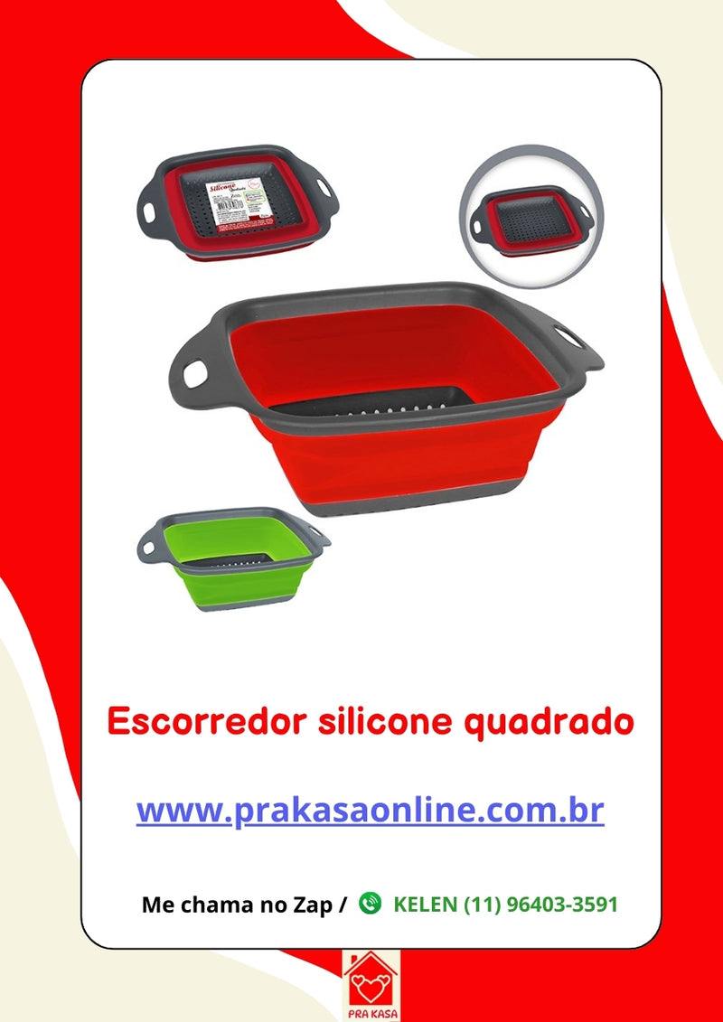 Escorredor de Silicone Retrátil
