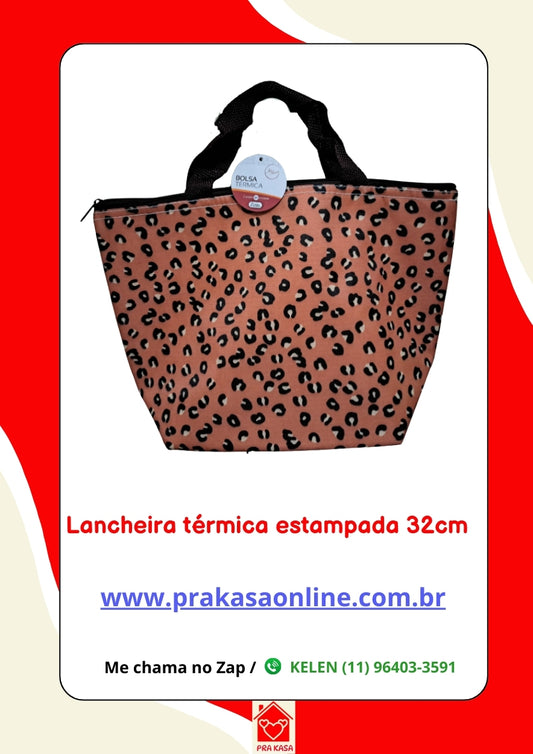 Lancheira Térmica Estampada - 32cm