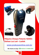 Máquina Choque Potente 12000v Defesa Luz Led - Luatek