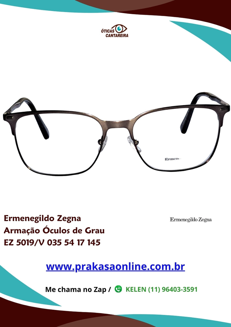 Ermenegildo Zegna - Armação de Óculos de Grau - EZ 5019/V 035 54 17 145