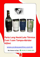 Porta Long Neck/Lata Térmico 5 em 1 com Tampa+Abridor 420ml