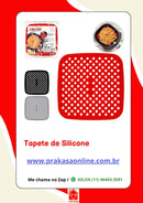Tapete Silicone Air Fryer Tapete Protetor Fritadeira Antiaderente