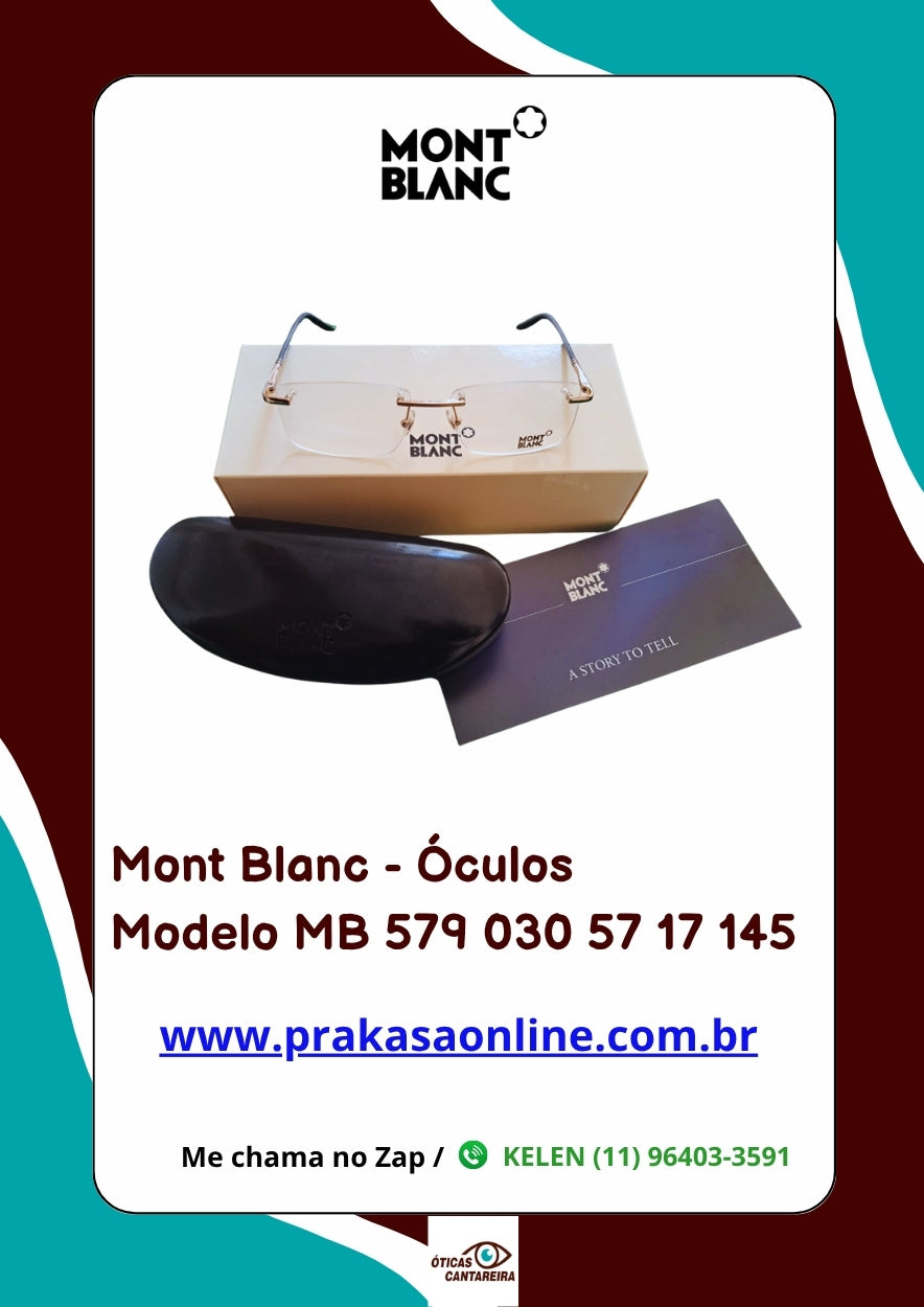 Mont Blanc - Armação Modelo MB 579 030 57 17 145