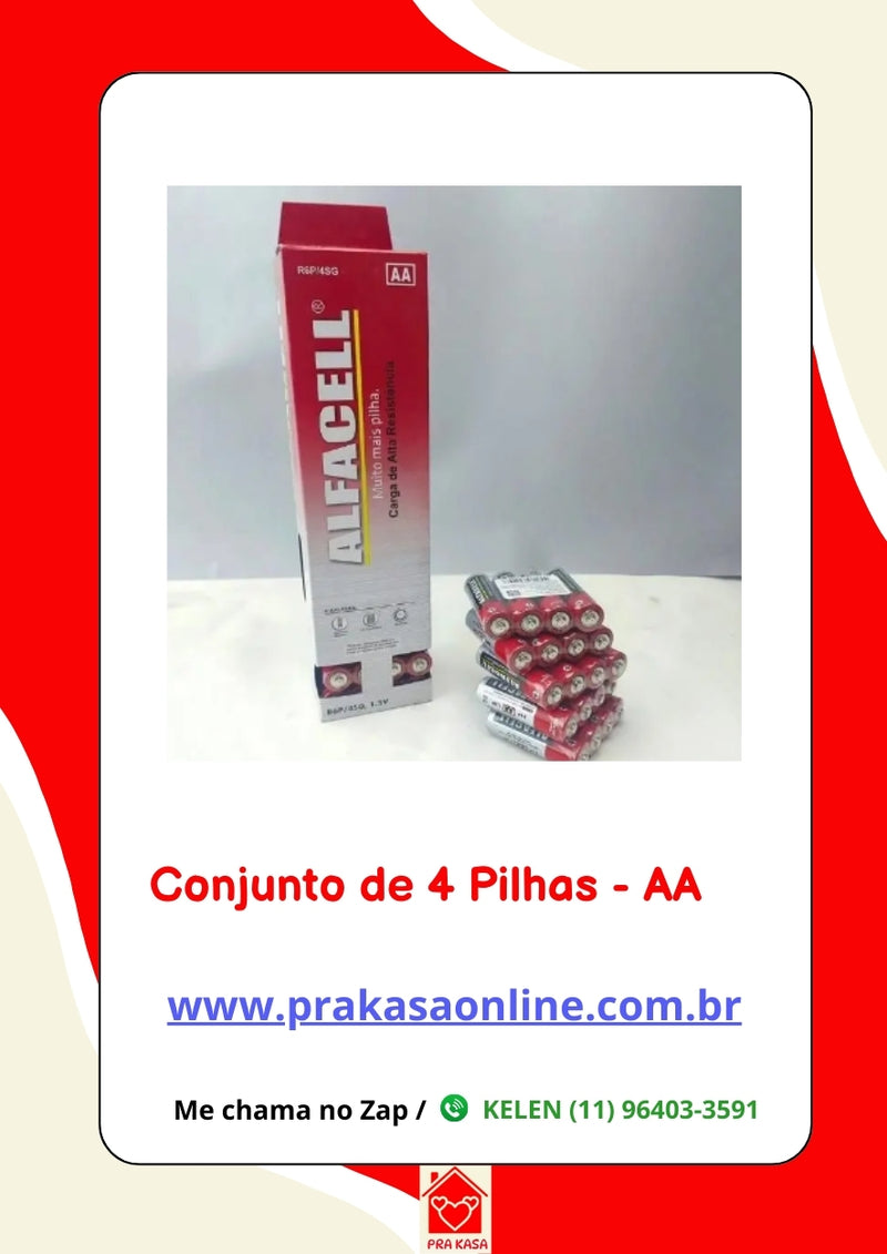 Pilhas Alfacell - AA ou AAA