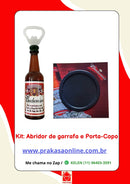 Kit: Abridor de garrafa e Porta-Copo Budweiser