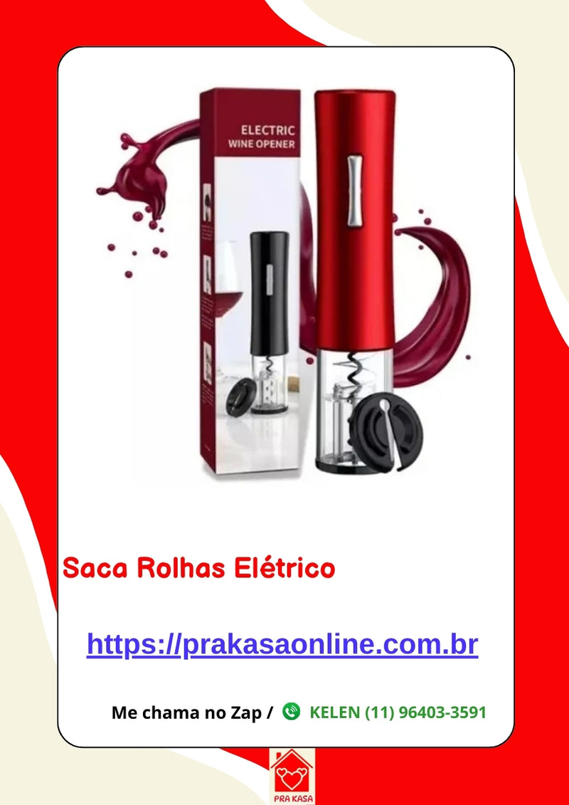 Saca Rolhas Automático Eletrônico