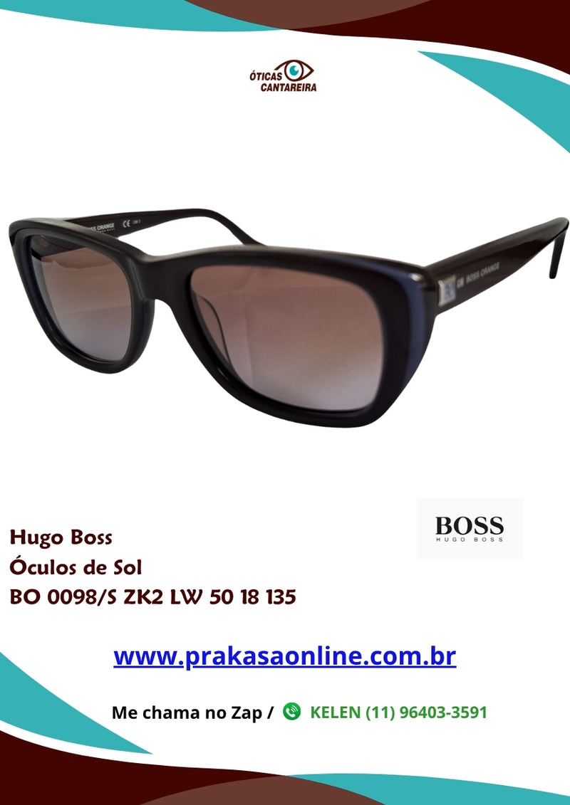 Hugo Boss - Óculos de Sol - BO 0098/S ZK2 LW 50 18 135