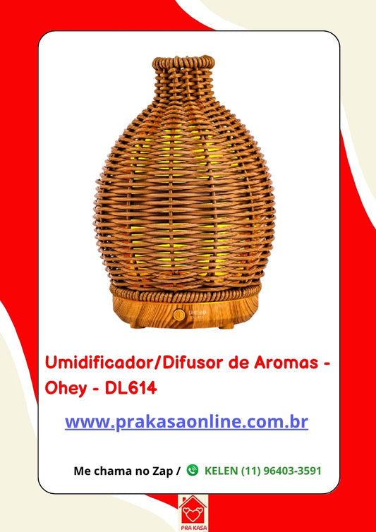 Umidificador/Difusor de Aromas - Ohey - DL614