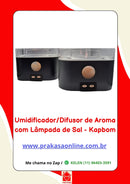 Umidificador/Difusor de Aroma com Lâmpada de Sal 200 ml - Kapbom (KA-2653)