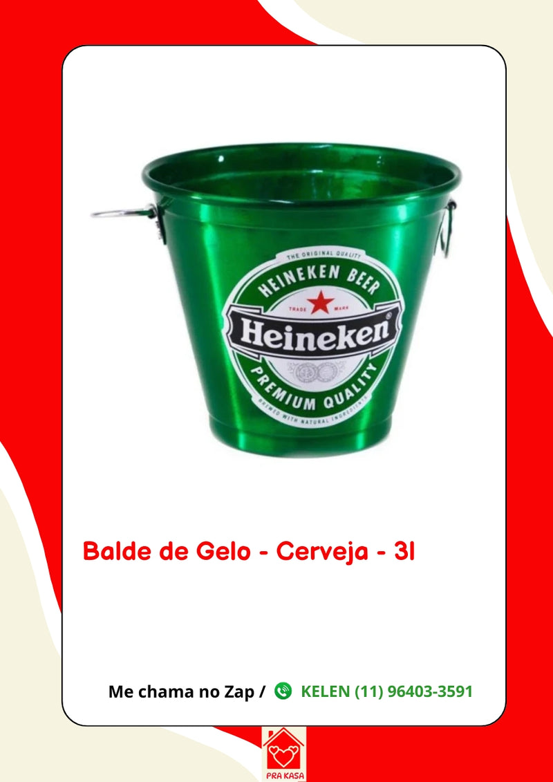 Balde de Gelo Cerveja 3 Litros
