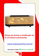 Difusor de Aromas e Umidificador de Ar em Chama Led Novavida