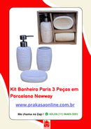 Kit Banheiro Paris 3 Peças em Porcelana – Newway