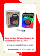 Caixa de Som 8W com Suporte de Celular Eletromex EL-1054