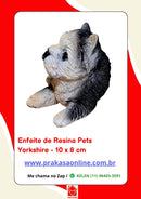 Enfeite de Resina Yorkshire Deitado